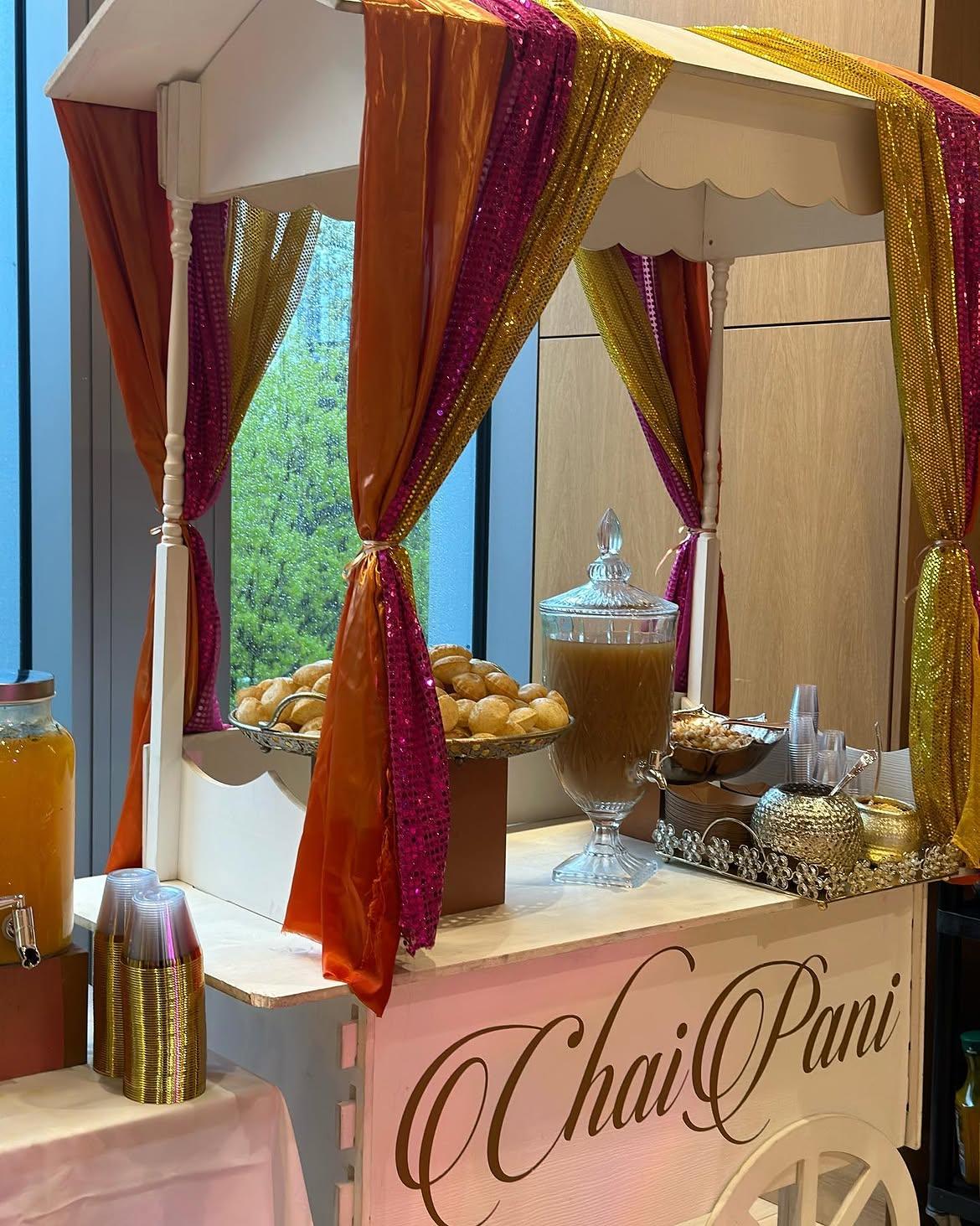 A clean, neatly laid out live snack counter spread